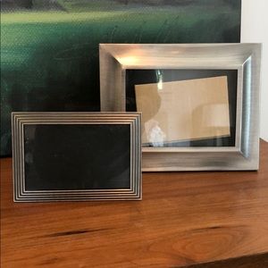 Bundle of two silver-tone frames, 4x6 and 5x7
